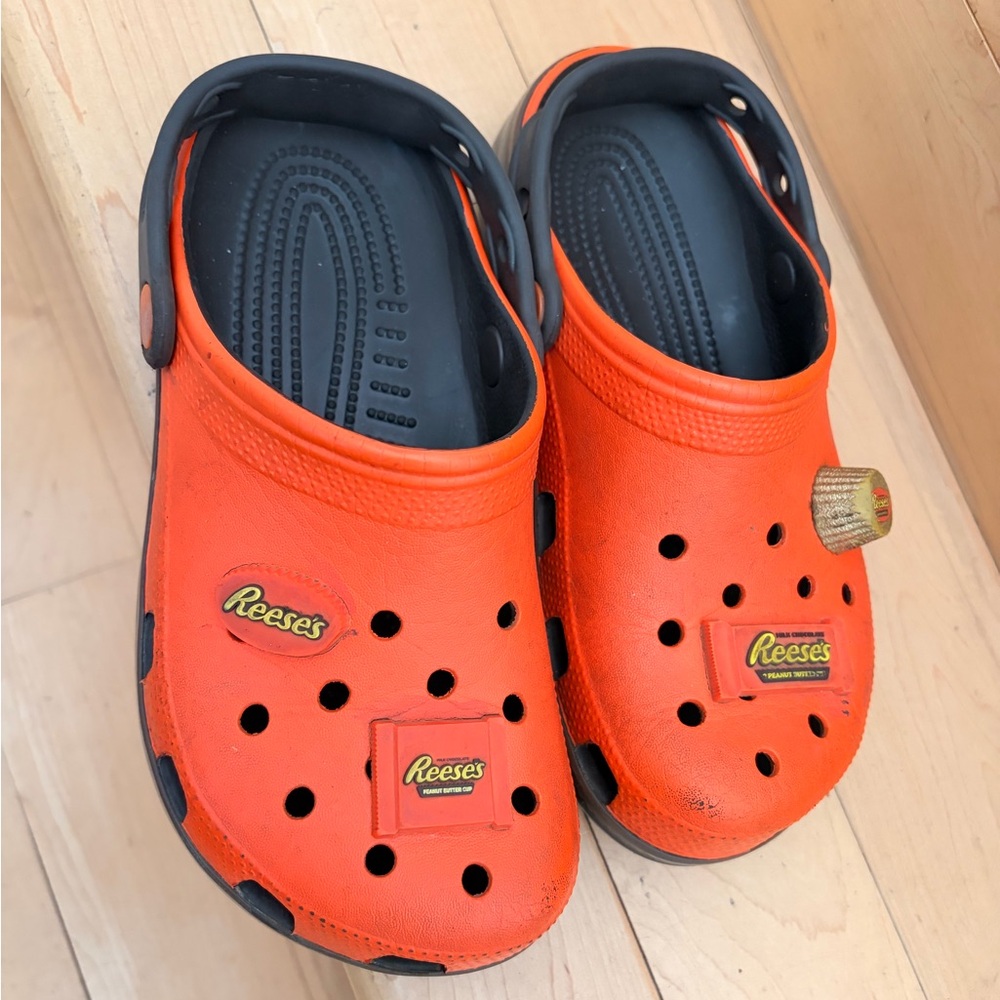 CROCS Kids Shoes in Orange and Black